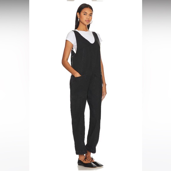 NEW! We The Free High Roller Jumpsuit Black Size XS - Picture 4 of 11